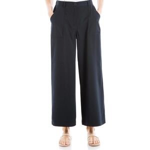 Max Studio Cropped‎ Wide Leg Trousers – Black – Size XS – Inseam 25 NWT